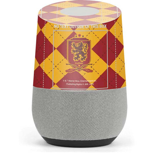 Wizarding Worlds Harry Potter Gryffindor Huse Crest Google Home Skin